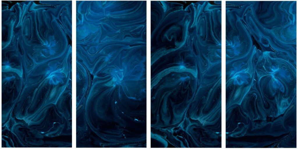 Blue Marble Mosaic