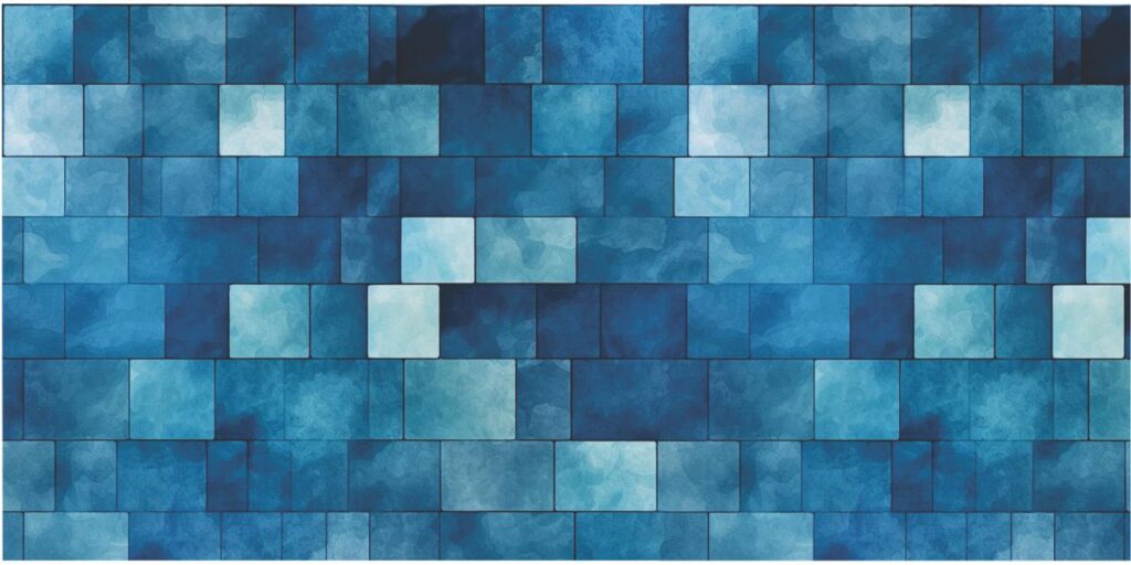 Glass Marble Blue Mosaic
