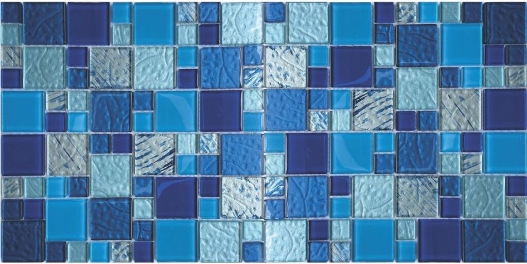 Blue Random Mosaic