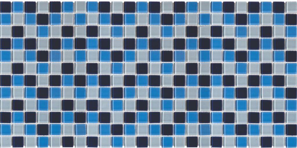 Glass Mix Blue Mosaic
