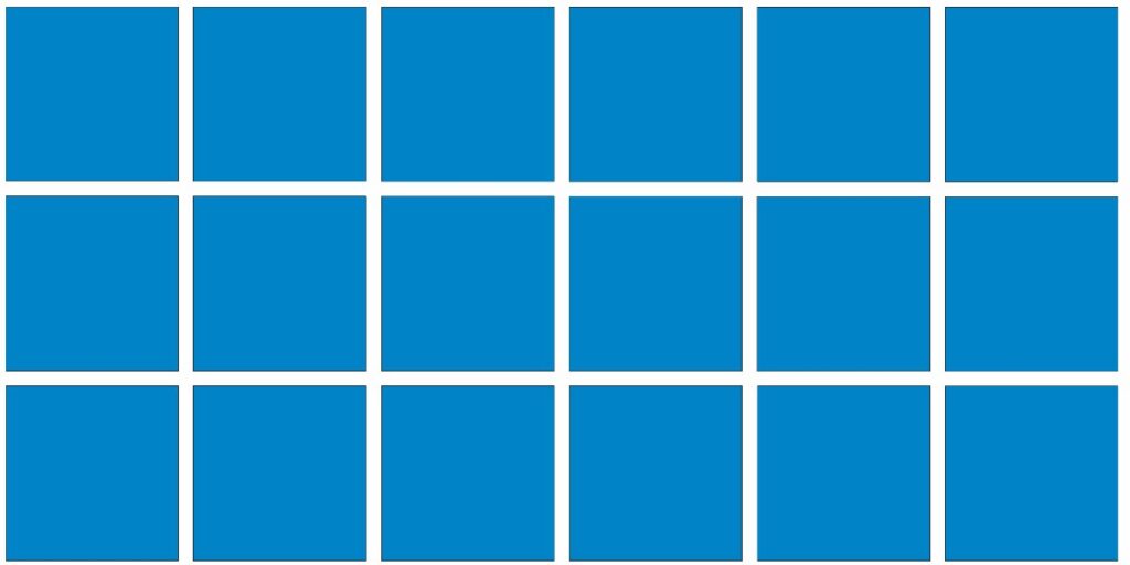 Sky Blue Tri Mosaic